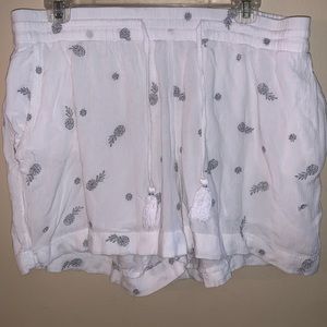 White Pineapple Shorts
